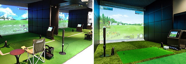 チキンゴルフもライザップゴルフも全打席にシミュレーションゴルフ（GDR）を搭載